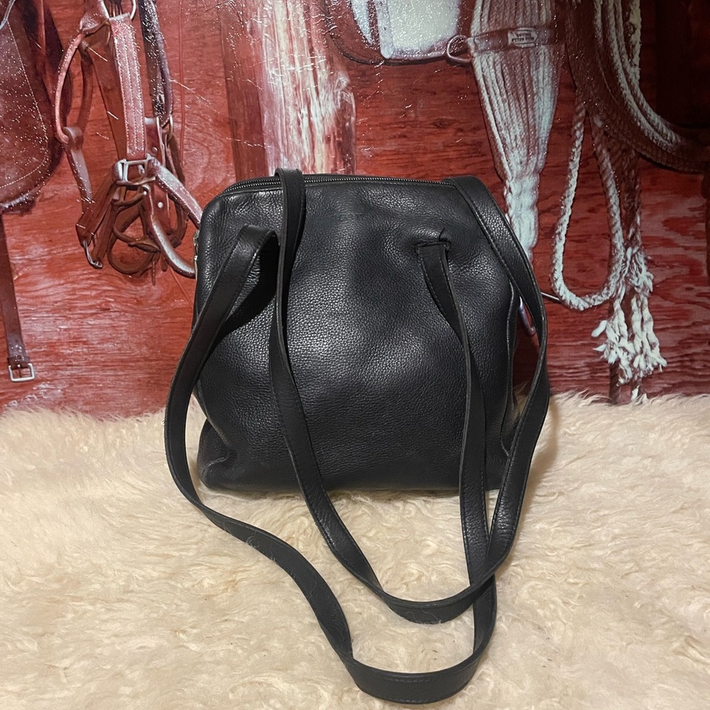 Roots leather bag